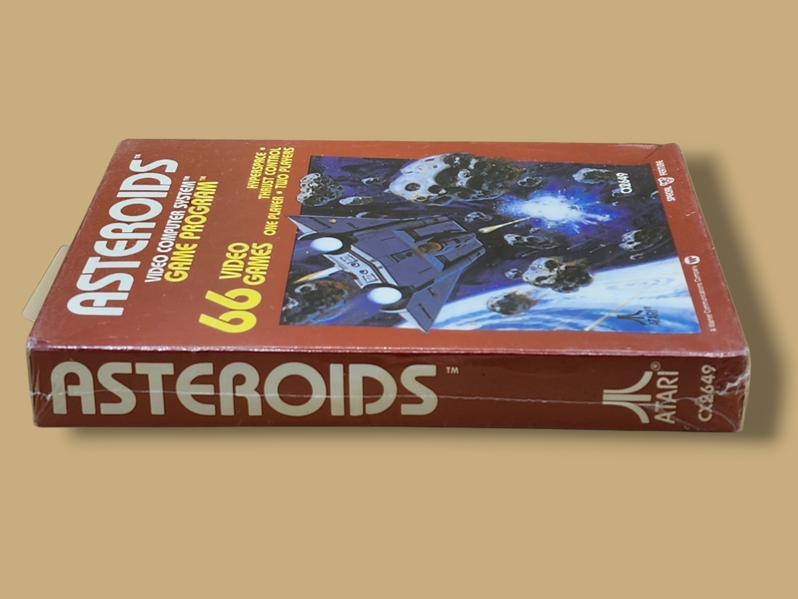 1981 Atari 2600 Asteroids CX 2649 Video Game Sealed – With Defects