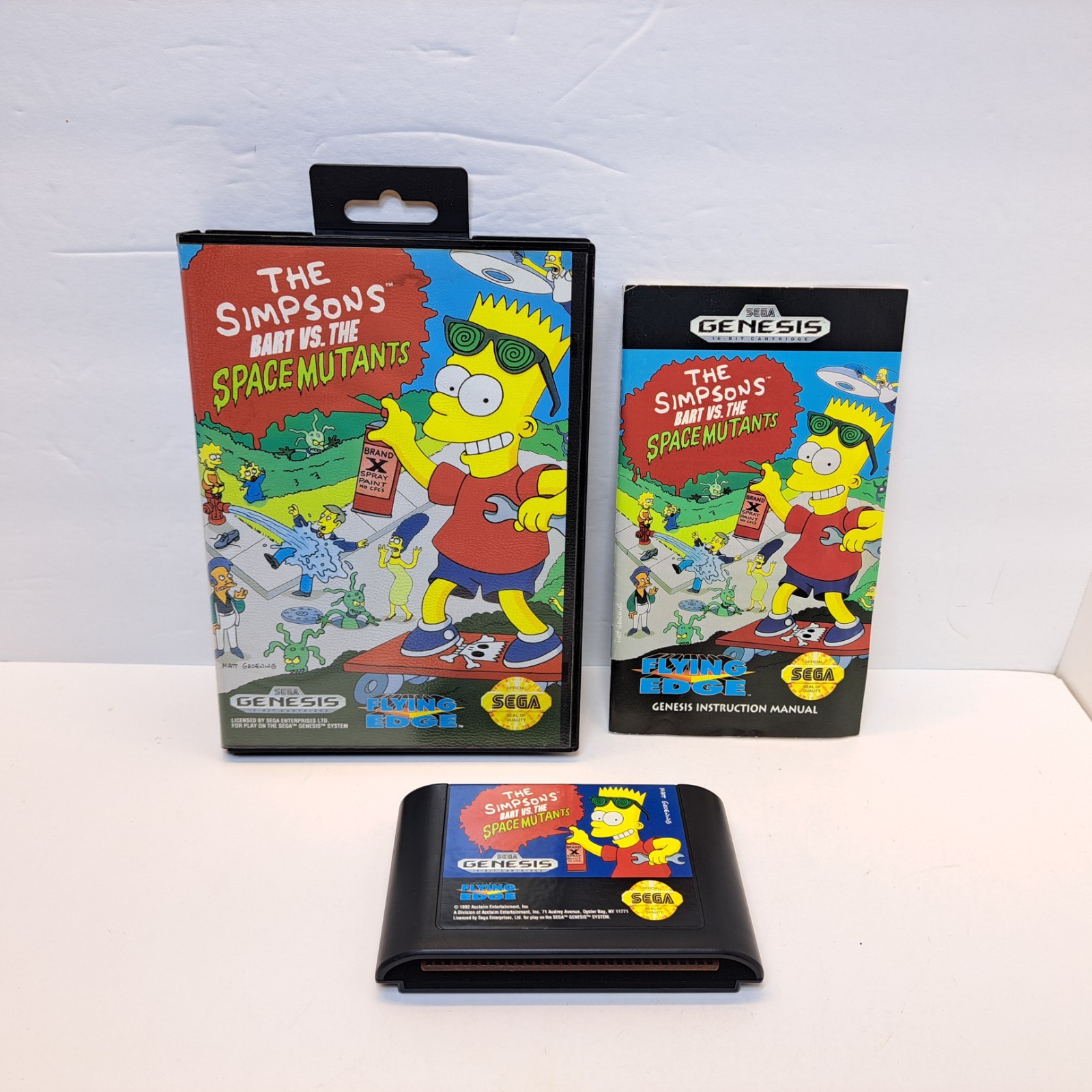 The Simpsons Bart vs The Space Mutants (SEGA Genesis) Cib TESTED Works
