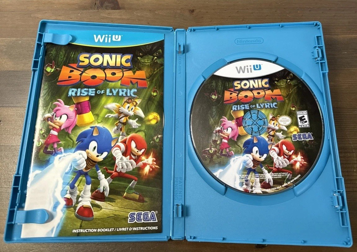 Sonic Boom Rise of Lyric – (Nintendo Wii U, 2014) CIB w/ Manual