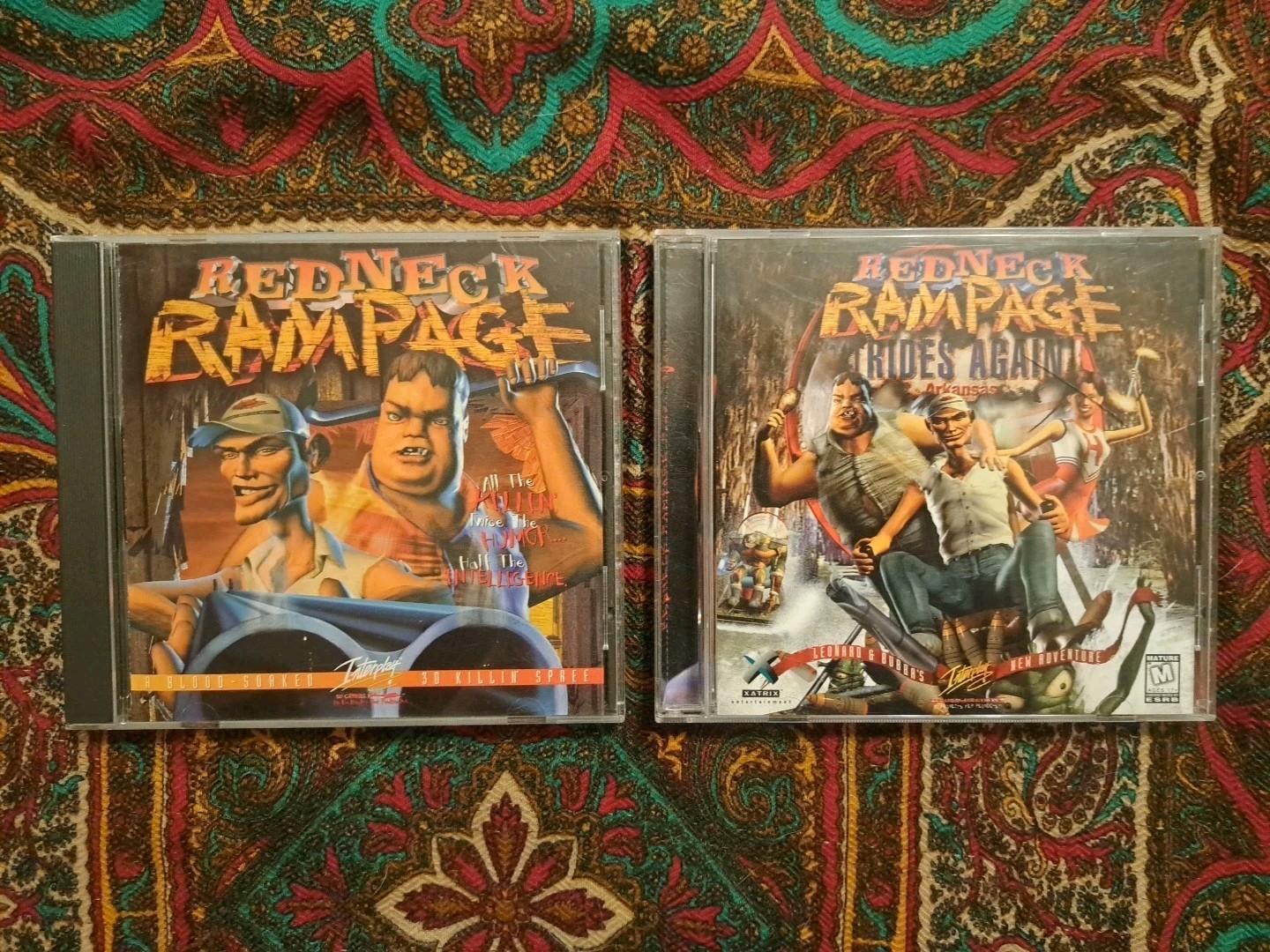 Redneck Rampage & Rides Again: Arkansas PC CD-ROM Game Lot Interplay Productions
