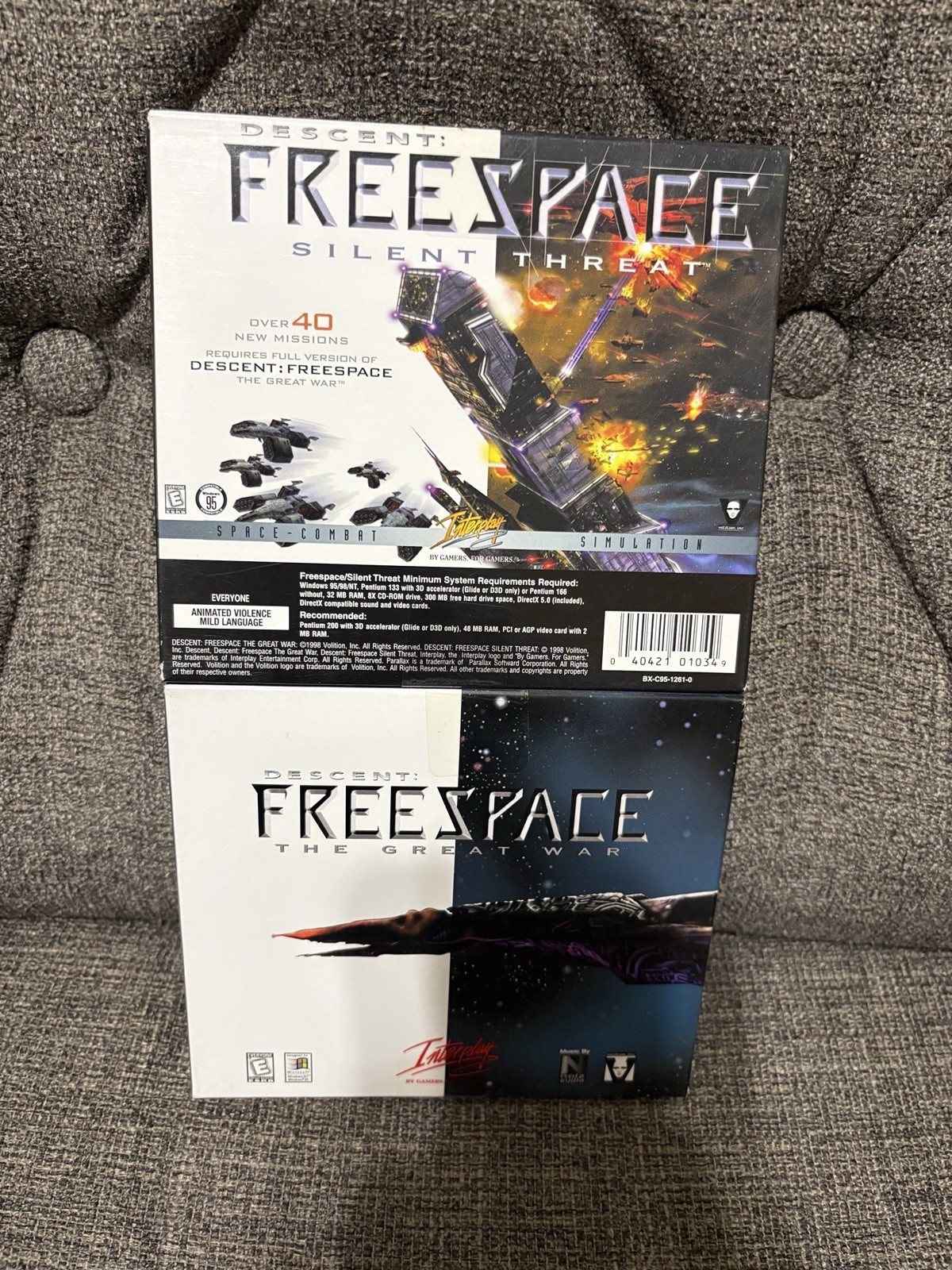 Descent: Freespace The Great War/Silent Threat Dual Jewel PC CD NEW SEALED NIB