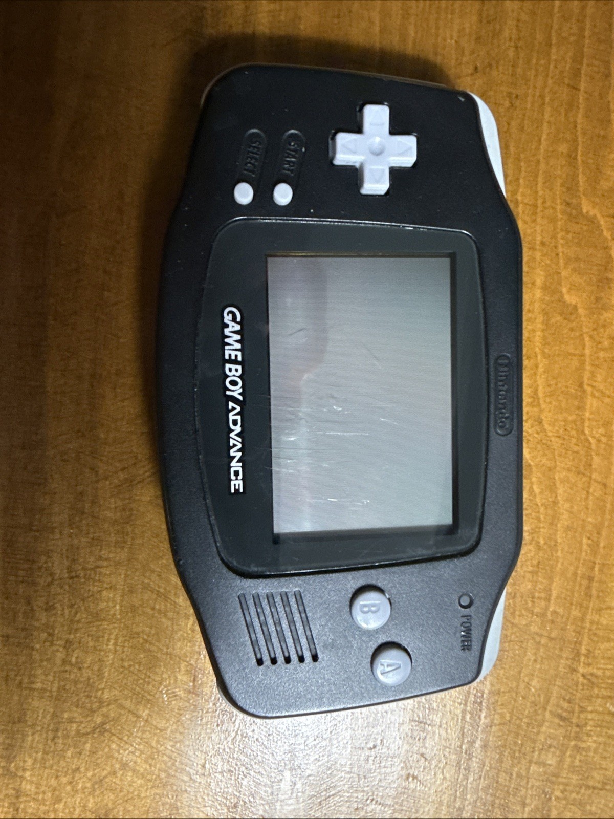 Nintendo Game Boy Advance Handheld System Black AGB-001 Headphone Jack and Game