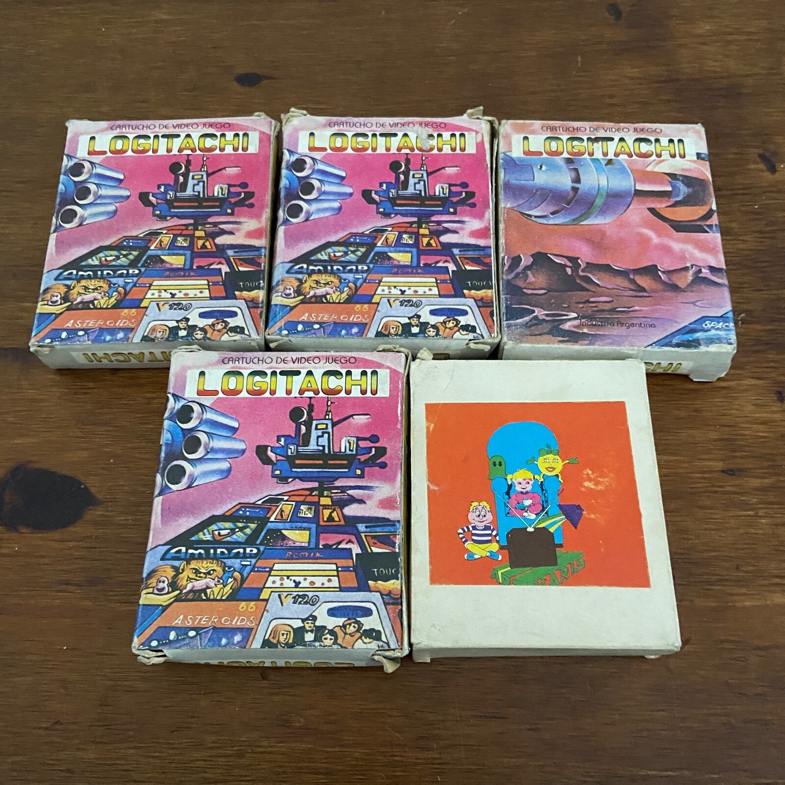 Lot of 5 Atari 2600 Argentina Rare cartridges