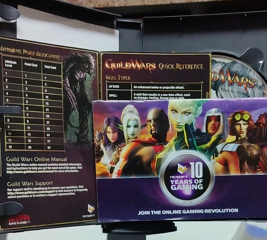 NCsoft Guild Wars Game of the Year Edition PC Manual Included Seven Weapons