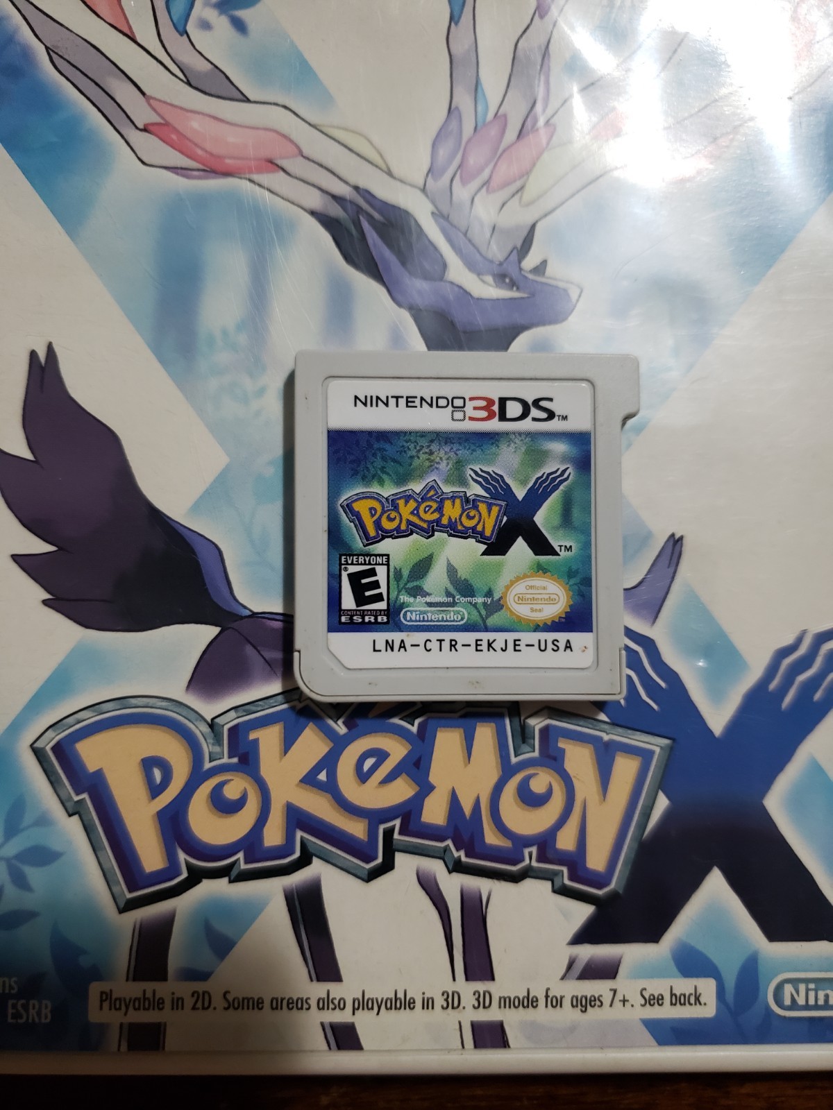 Pokemon X (Nintendo 3DS, 2013) Case Manual/Inserts & Game Cartridge, Tested
