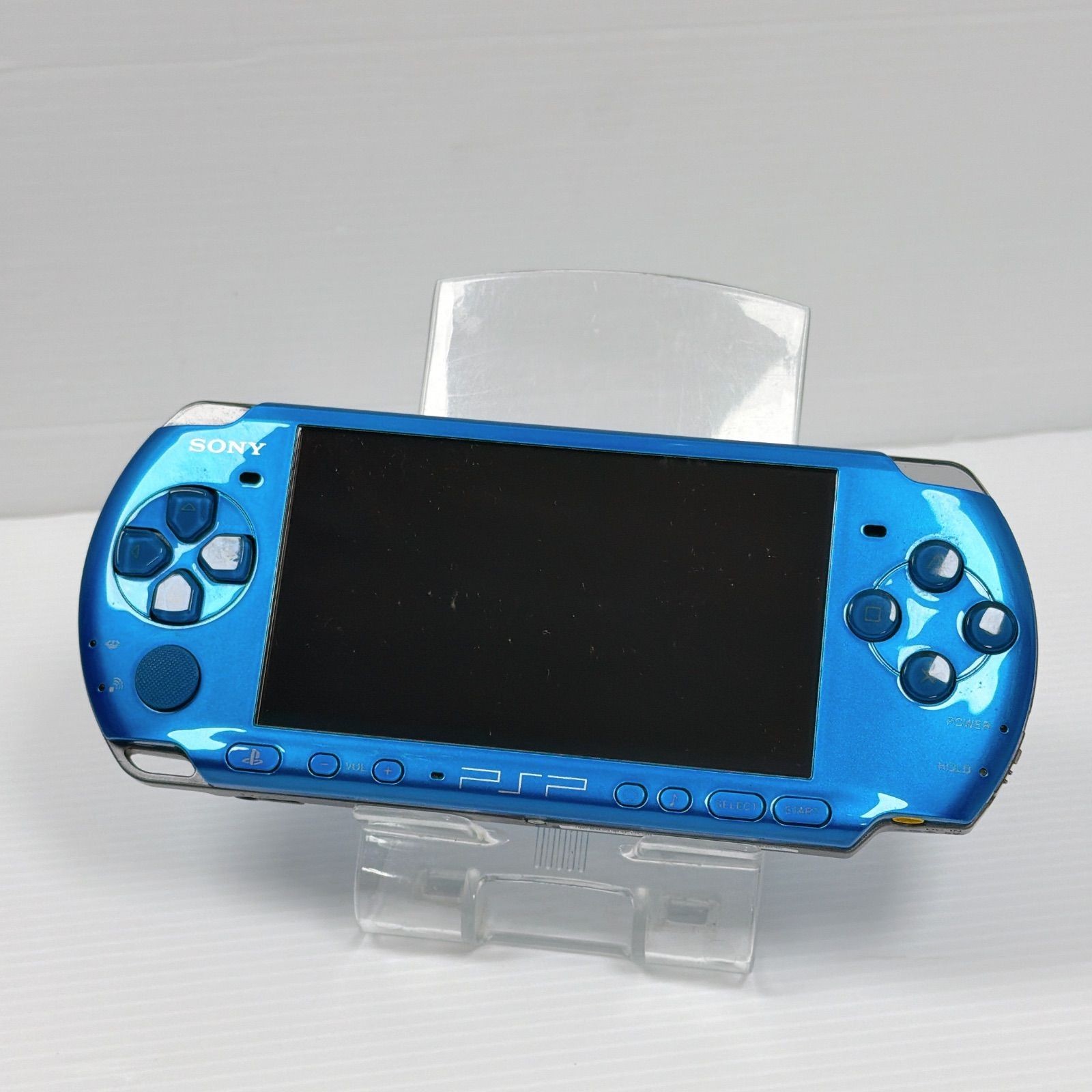 Excellent Sony PSP-3000 Vibrant Blue Console CIB