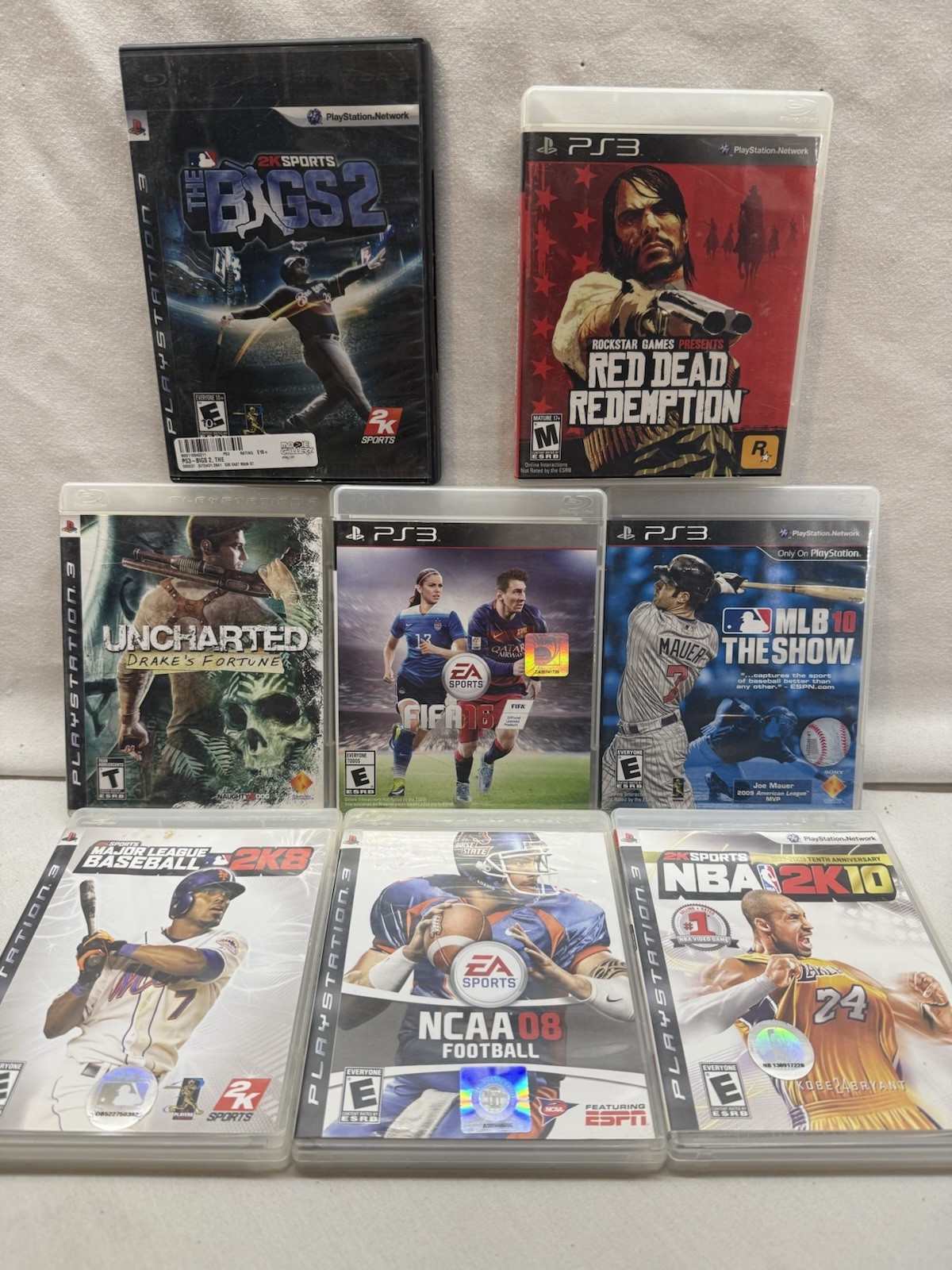 PS3 Game Bundle (Lot of 8) – Sony PlayStation 3, Sports Games, Kobe Bryant, MLB