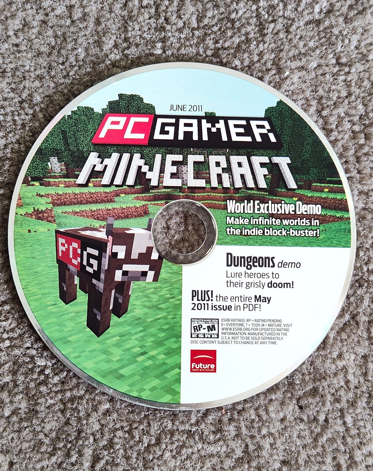 PC Gamer MINECRAFT World Exclusive Demo #J159 June 2011