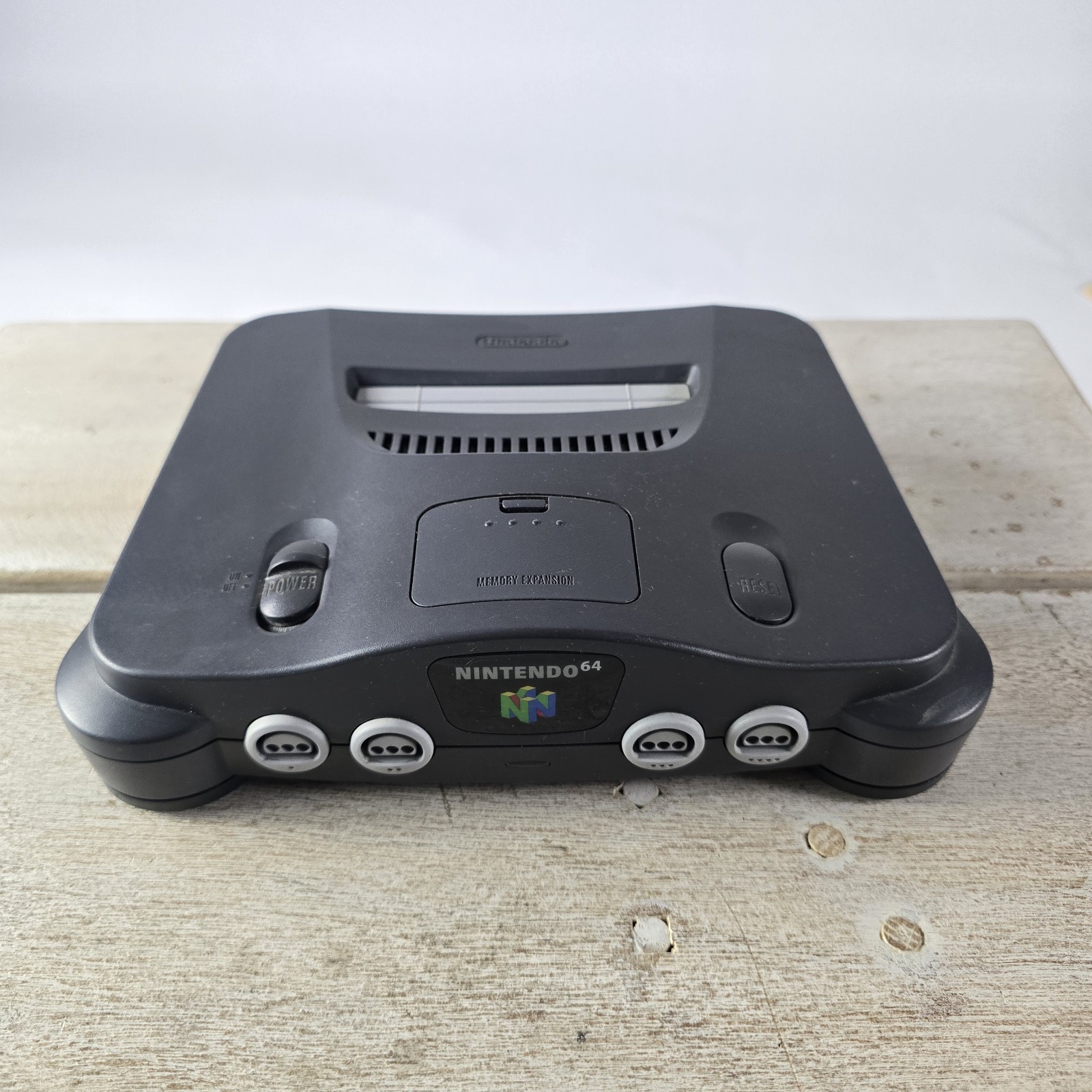 Nintendo 64 (NUS-001) Black Home Console w/ Expansion Pak Light Indicator Works