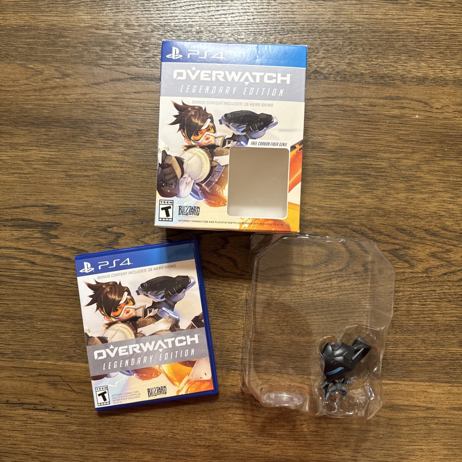 Overwatch Legendary Edition Bundle Carbon Fiber Genji Sony PS4 Very Good