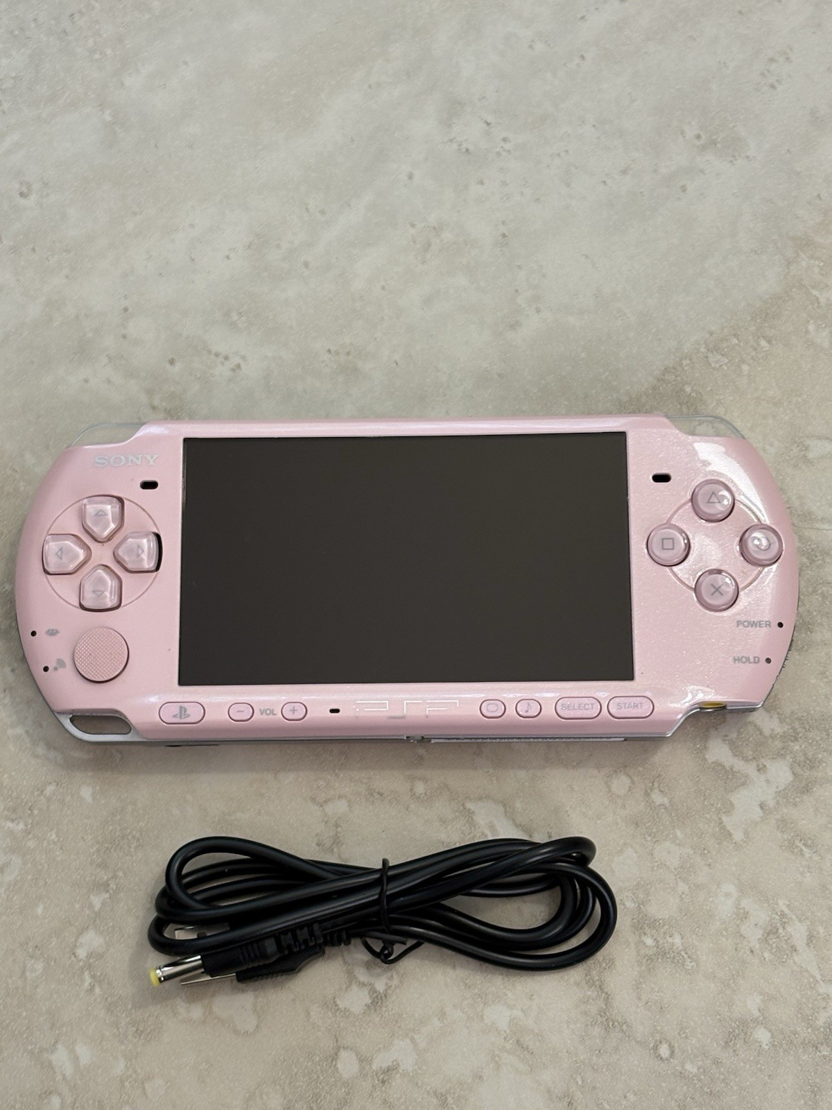 Blossom Pink Sony PSP 3000 System w/ Charger, Battery, & Bundle Import Very Good