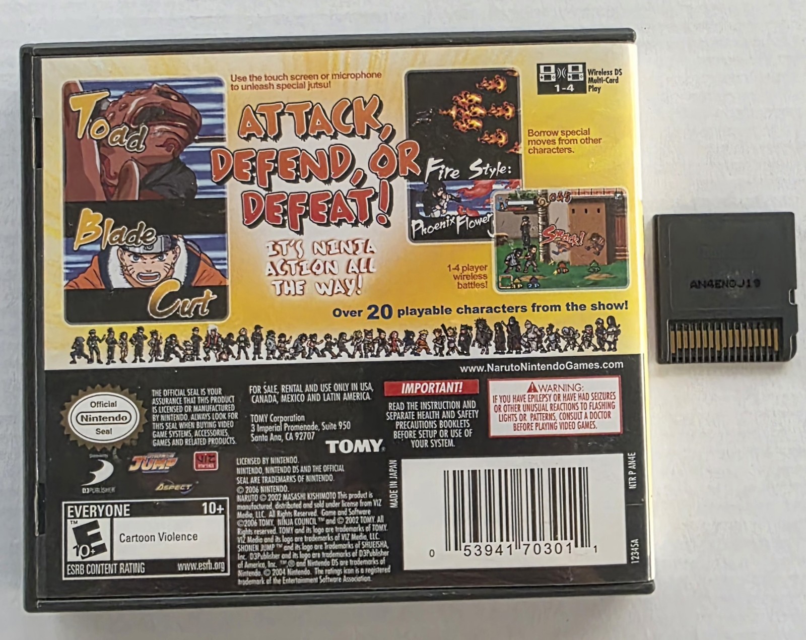 Naruto: Ninja Council 2, 3, & Ninja Destiny (Nintendo DS, GBA) Lot of 3 – Tested
