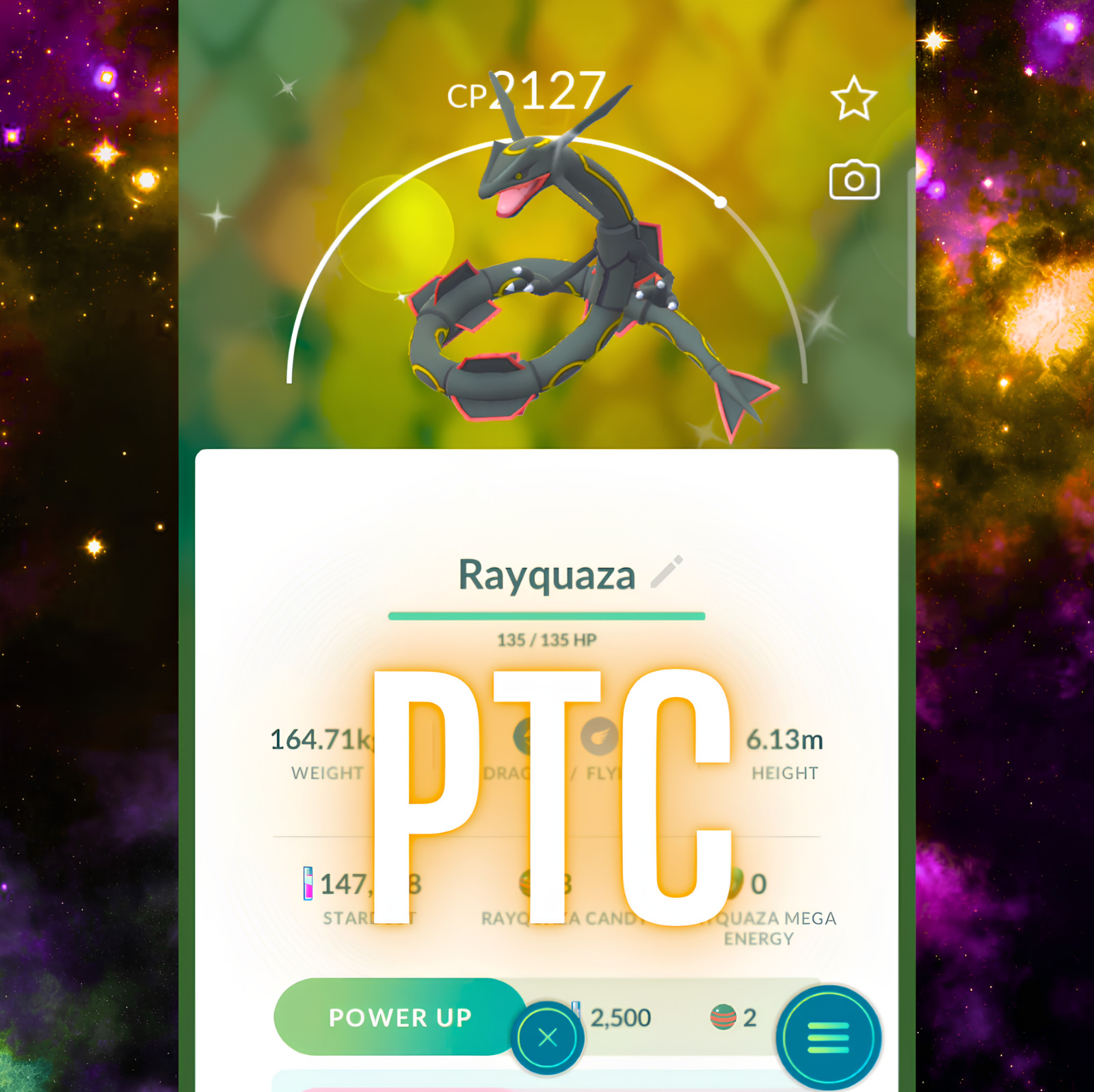 Pokémon Shiny Rayquaza | mini PTC | Go ✨