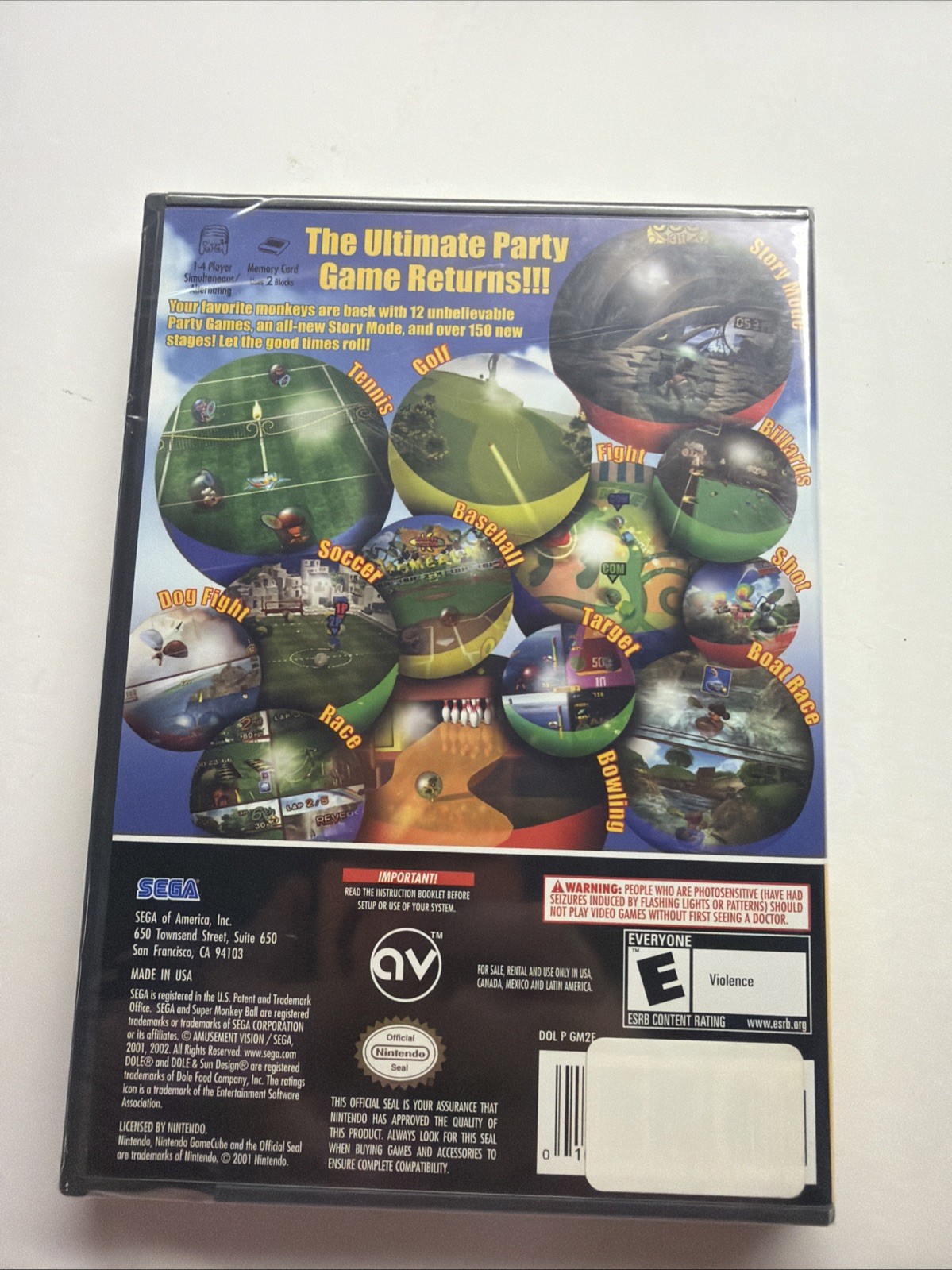 Super Monkey Ball 2 Nintendo GameCube 2002 Brand New Sealed