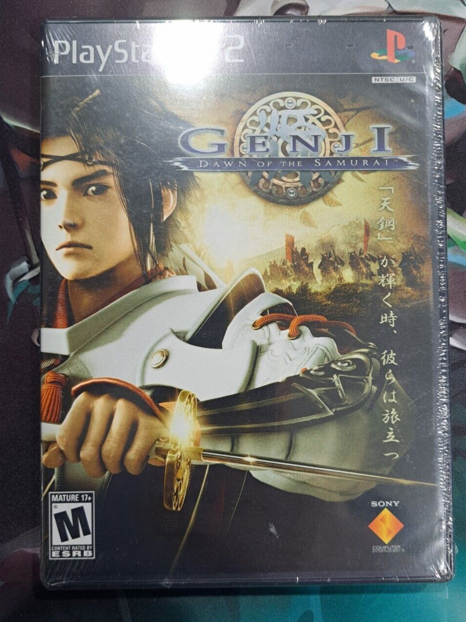 Genji: Dawn of the Samurai (Sony PlayStation 2, 2005) Brand New Sealed!