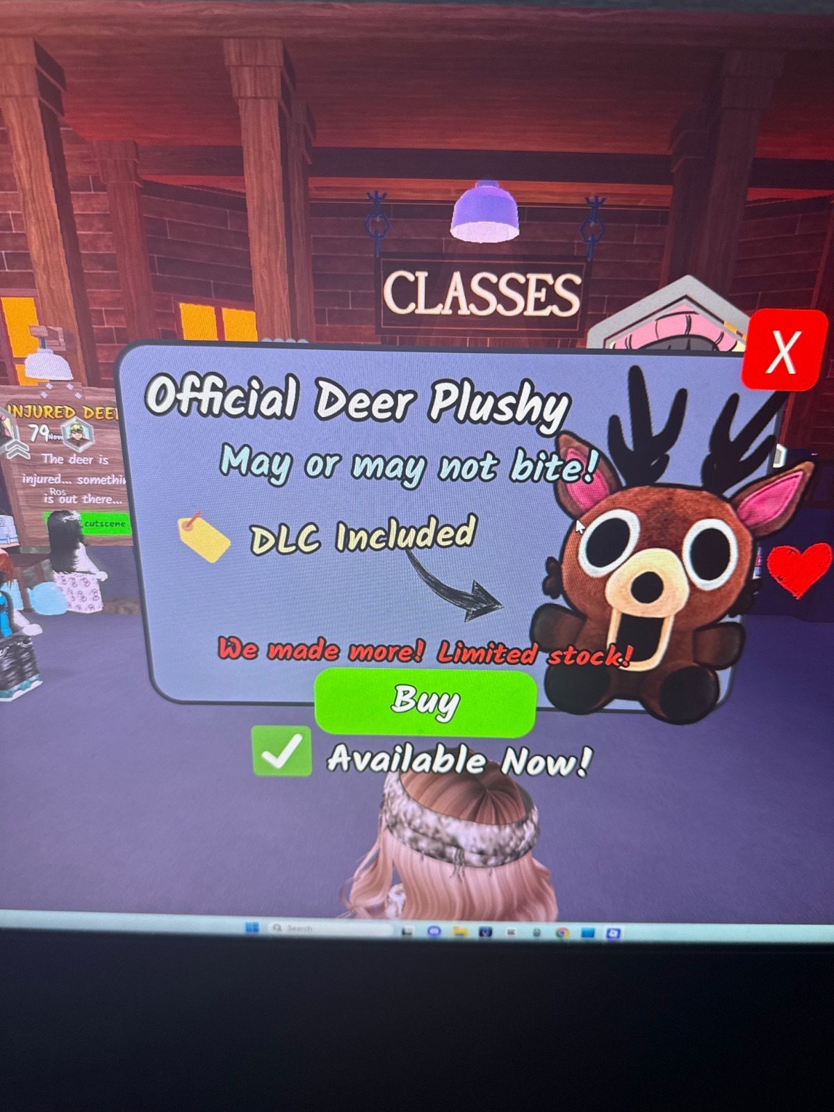 Official 99 Nights in the Forest Deer Plush WITH Game Code PhatMojo Plushie NEW
