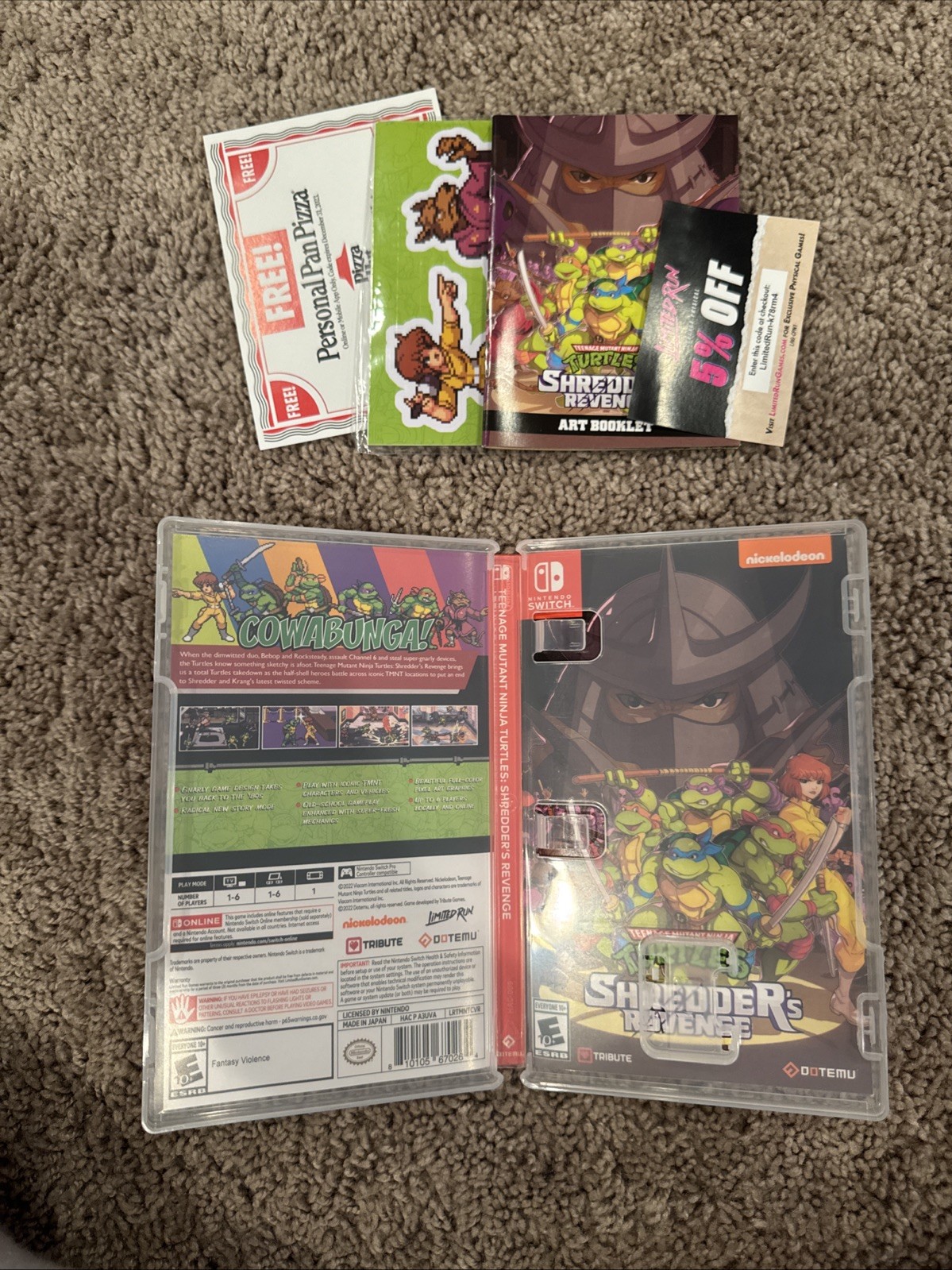 TMNT Shredder’s Revenge LRG VHS Edition — No Game — Read Details