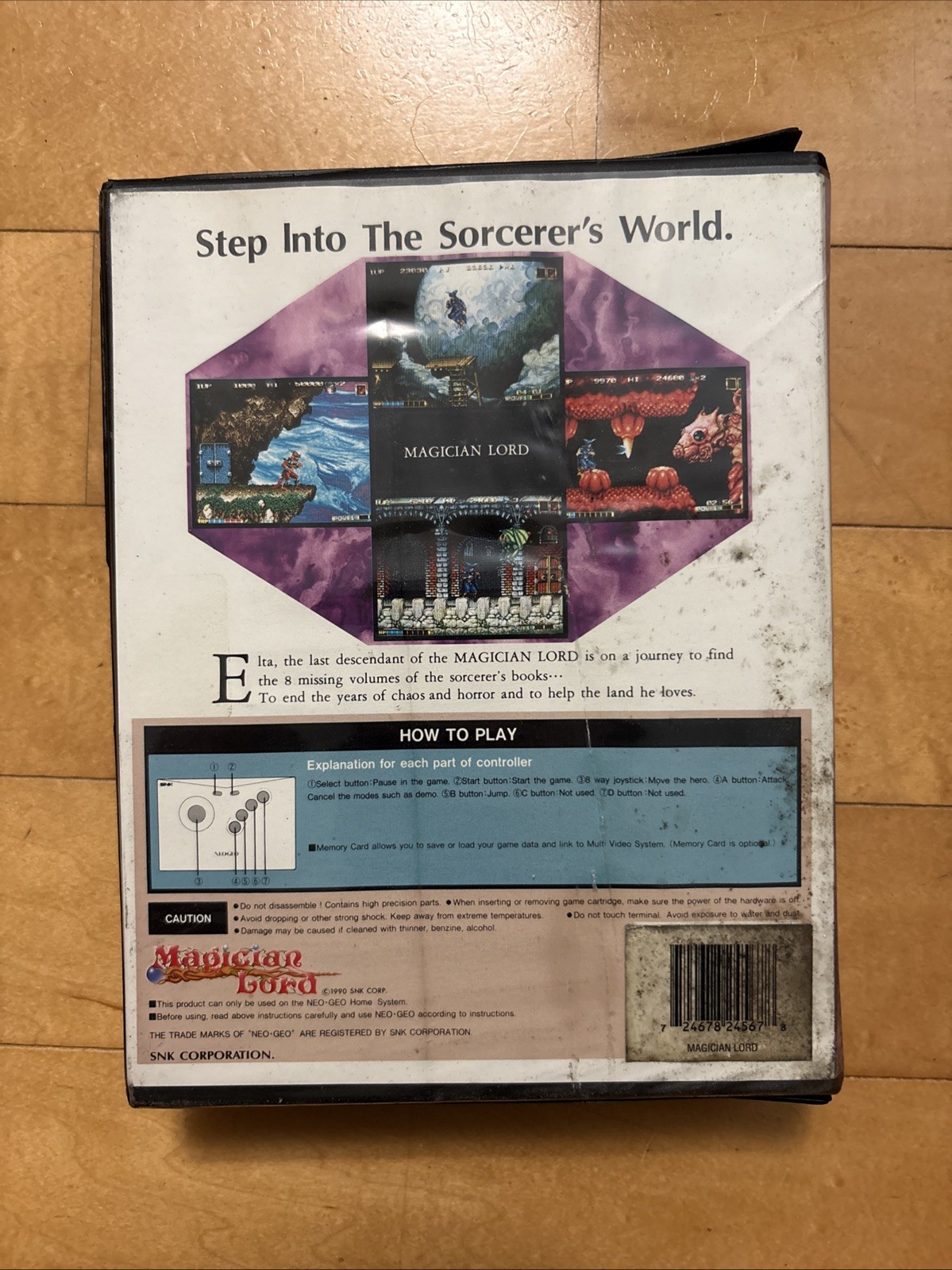 Magician Lord Neo Geo AES Cartridge System SNK 1990 NGH-005 46 Mega Authentic