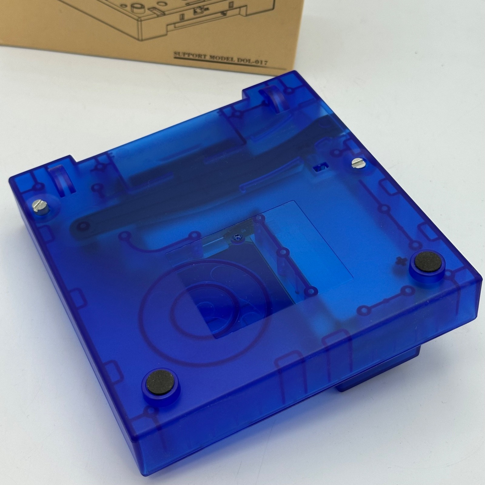 Nintendo GameBoy Player Adapter Gamecube DOL-017 Custom Ocean Blue Transparent