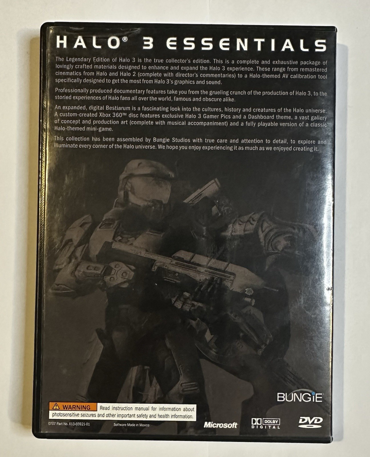 Halo 3 Essentials Legendary Edition – Xbox 360 2 Disc Set W Comic & Poster