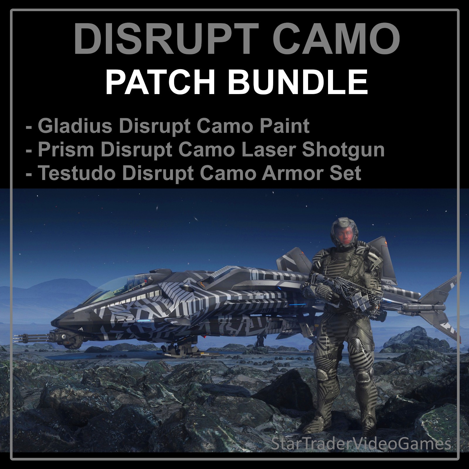 STAR CITIZEN – DISRUPT CAMO PATCH BUNDLE (LIMITED ITEM)
