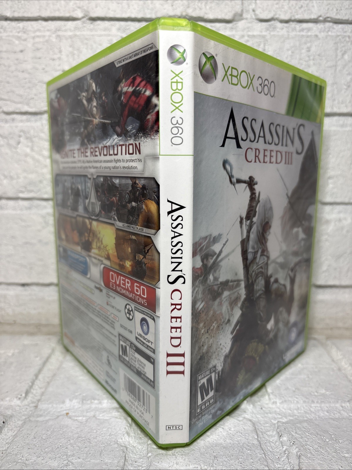 Assassin’s Creed III 3 Microsoft Xbox 360 Complete CIB Tested Clean