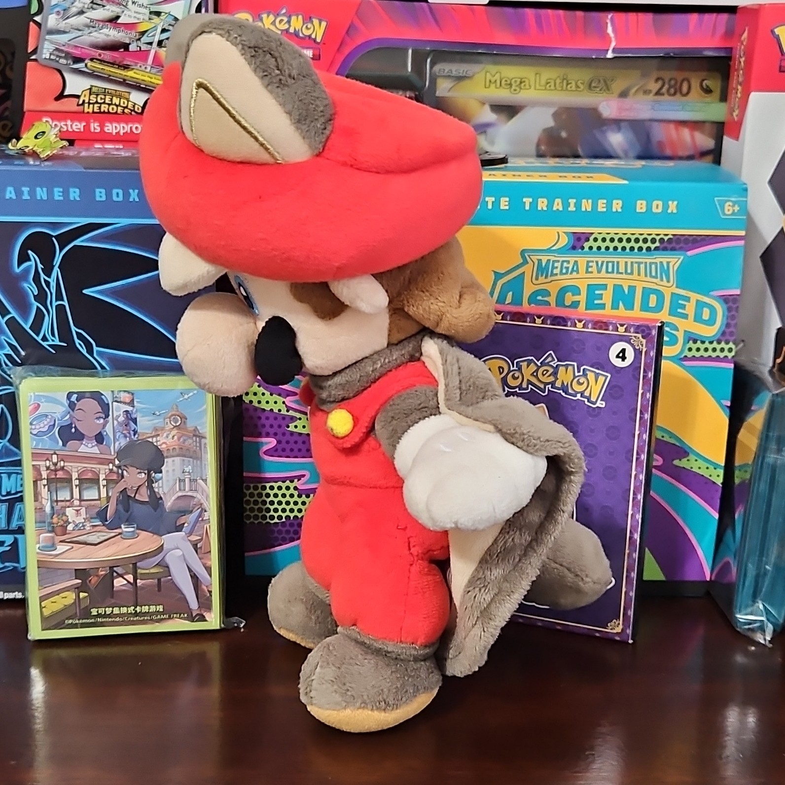 Nintendo Mario Tanooki Suit Plush Doll Washable Super Mario Bros.