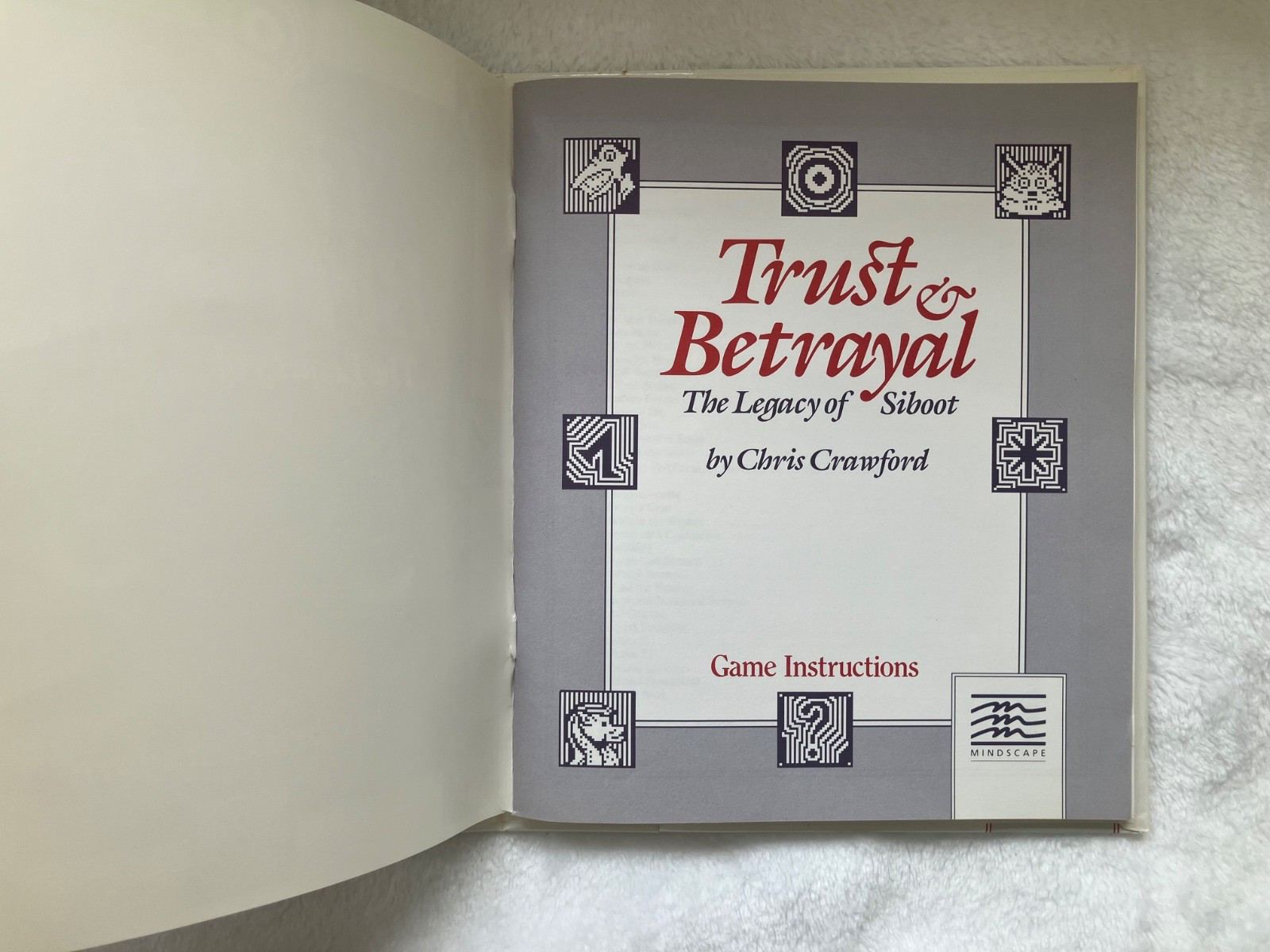 Trust & Betrayal The Legacy of Siboot Mac 1987 Chris Crawford CIB Mindscape Vtg
