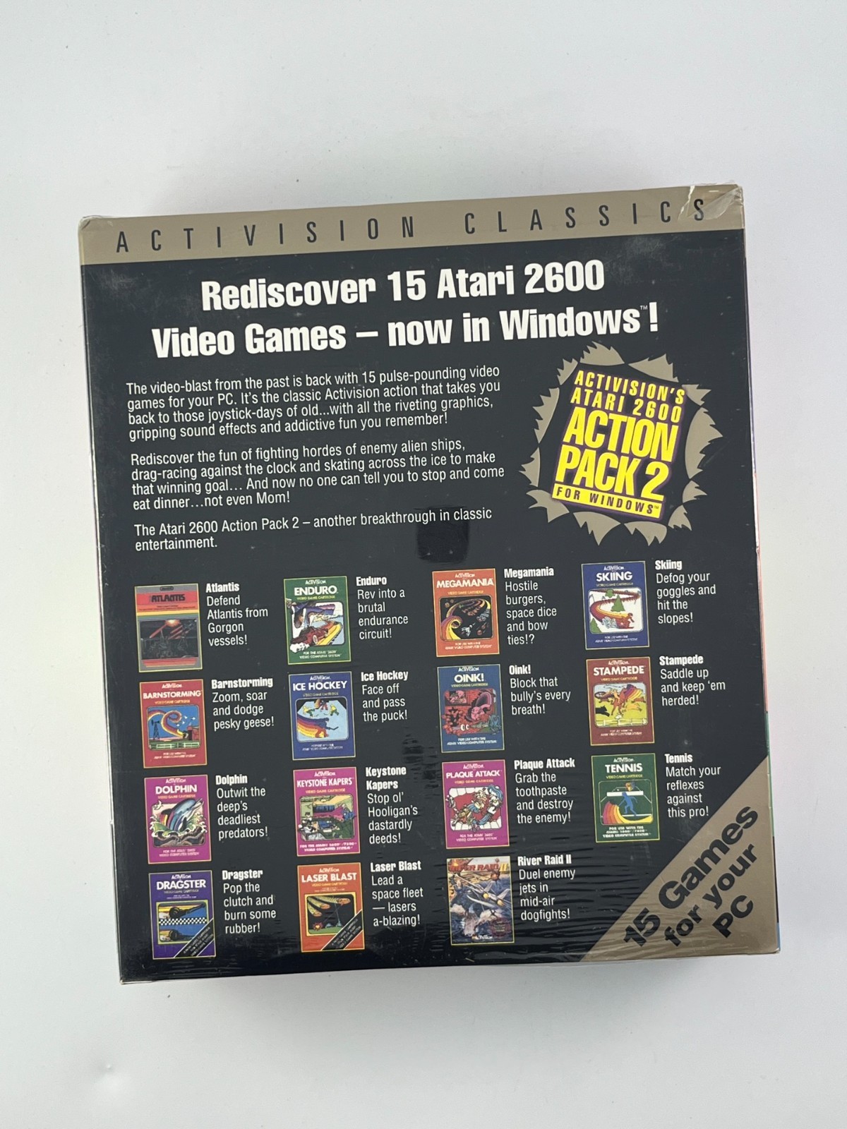 Activision Classics Atari 2600 Action Pack 2 Windows CD Big Box New Sealed