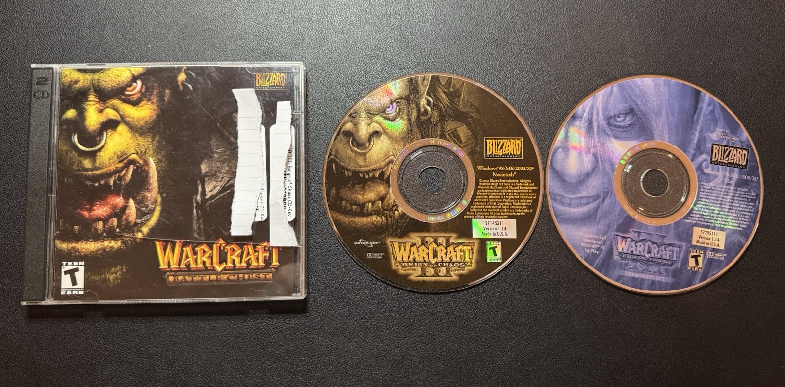 PC Warcraft Battle Chest Reign Of Chaos & Frozen Throne Bundle Blizzard 2003 Key