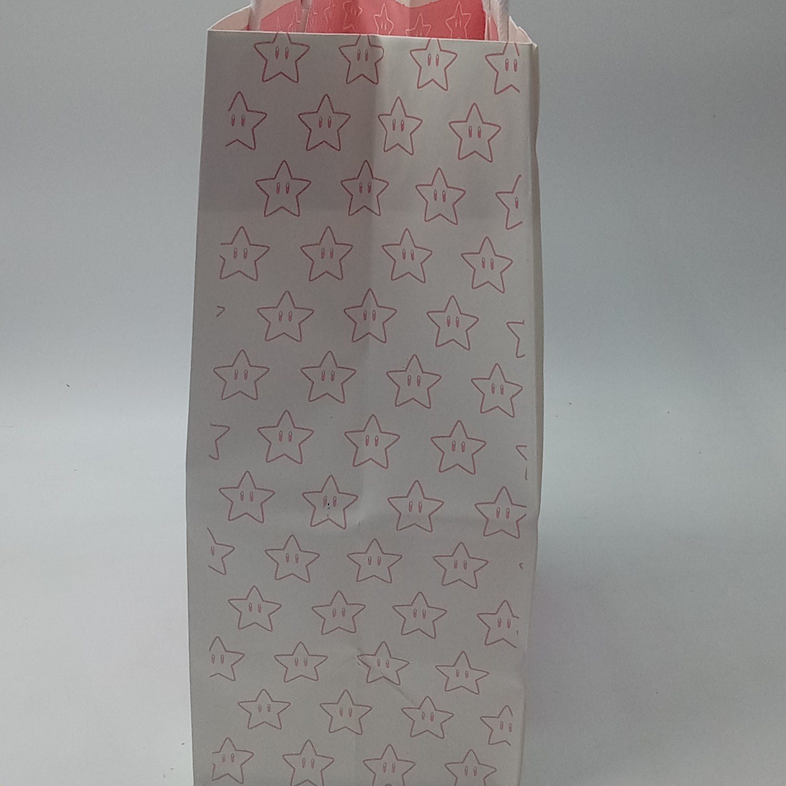 Nintendo Princess Peach Gift Bag With Star Tag & Pink Star Tissue Paper
