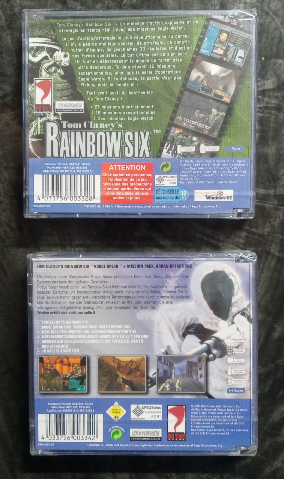 Brand New Non English Rainbow Six Promotional Copies Dreamcast German? French?