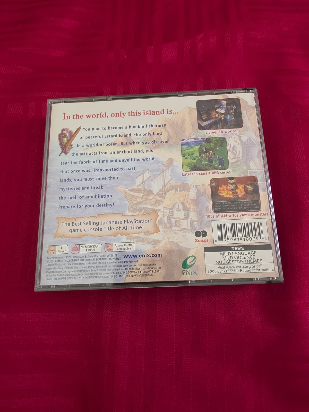 Dragon Warrior VII 7 (Sony Playstation 1 ps1) CIB