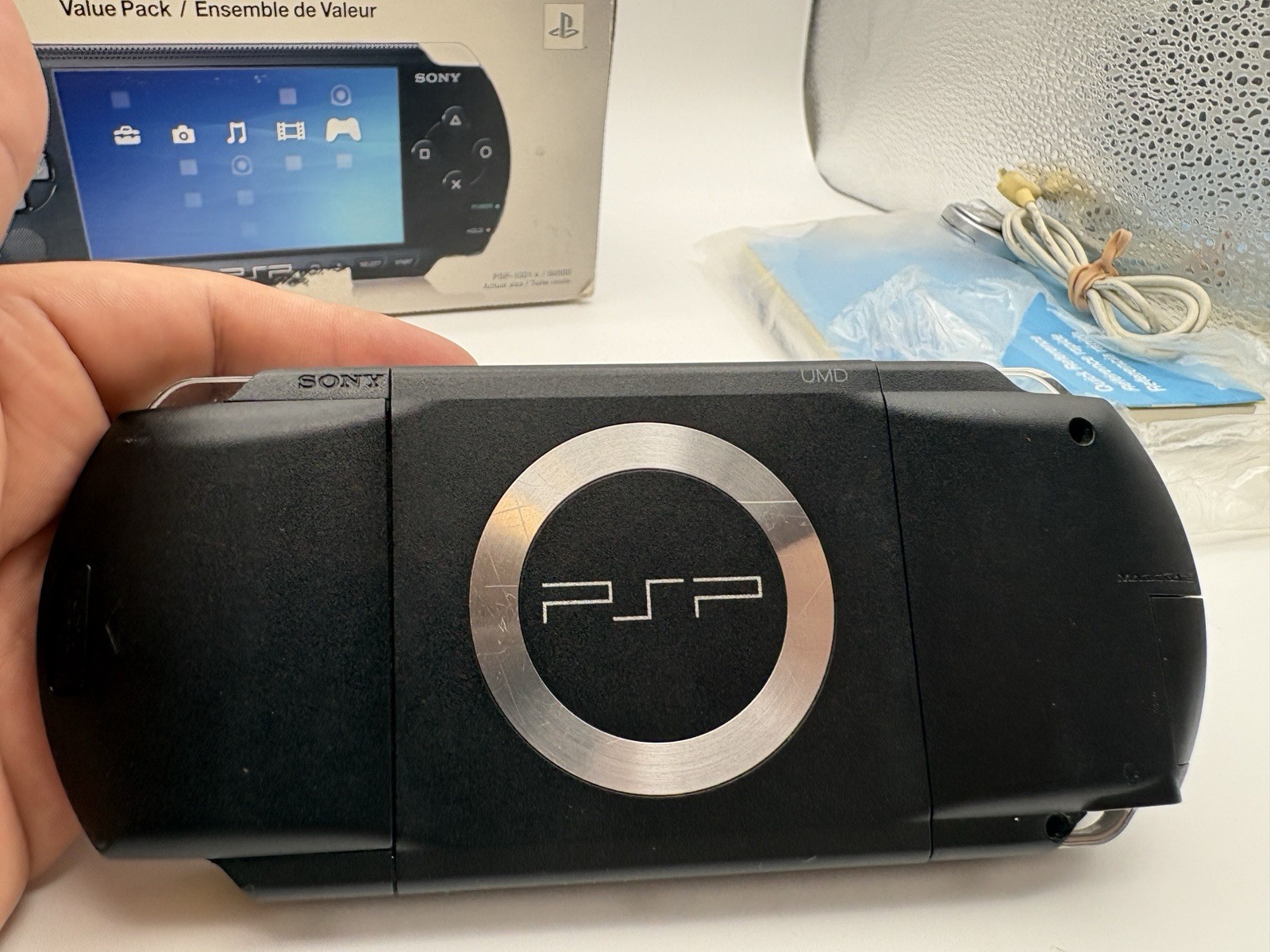 Sony PSP 1001 Console W/ Box & Accessories – Tested Works! Clean + Memory Stick