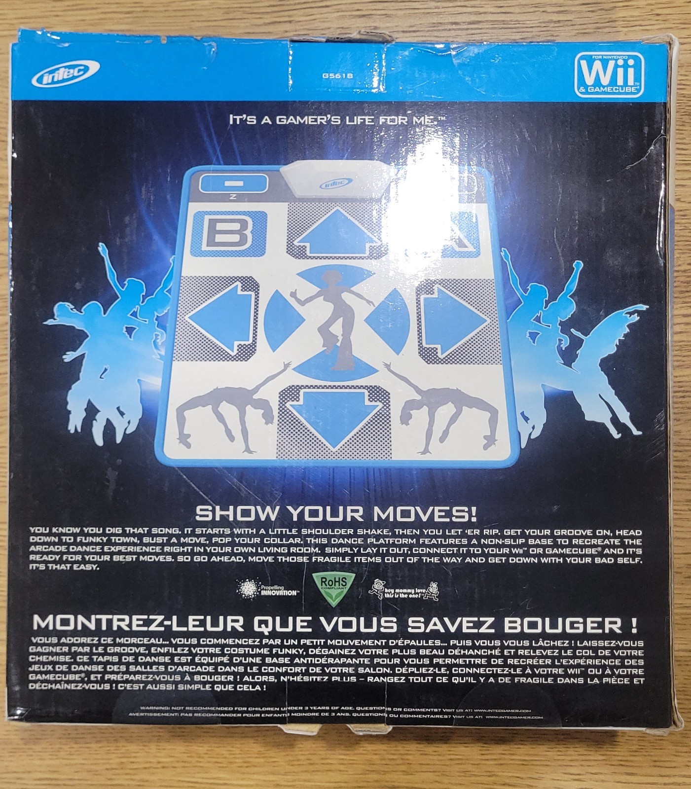 2008 Intec Nintendo Wii & Gamecube Dance Mat Non Slip Very Rare Unique Brand New