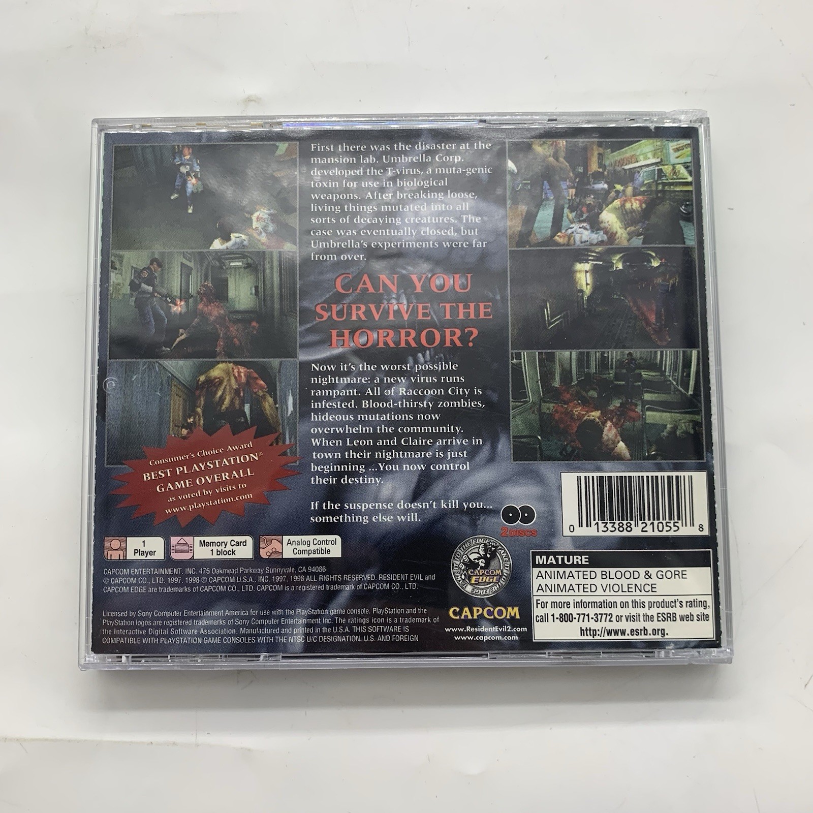 Resident Evil 2 – Sony PlayStation 1, 1998 | CIB | Tested | Resurfaced