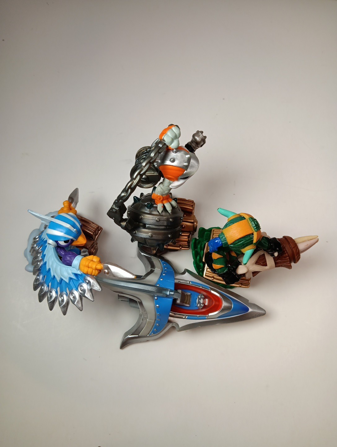 Lot Of 4 Skylanders Figures Super Chargers Stormblade Smash Hit Stealth Elf