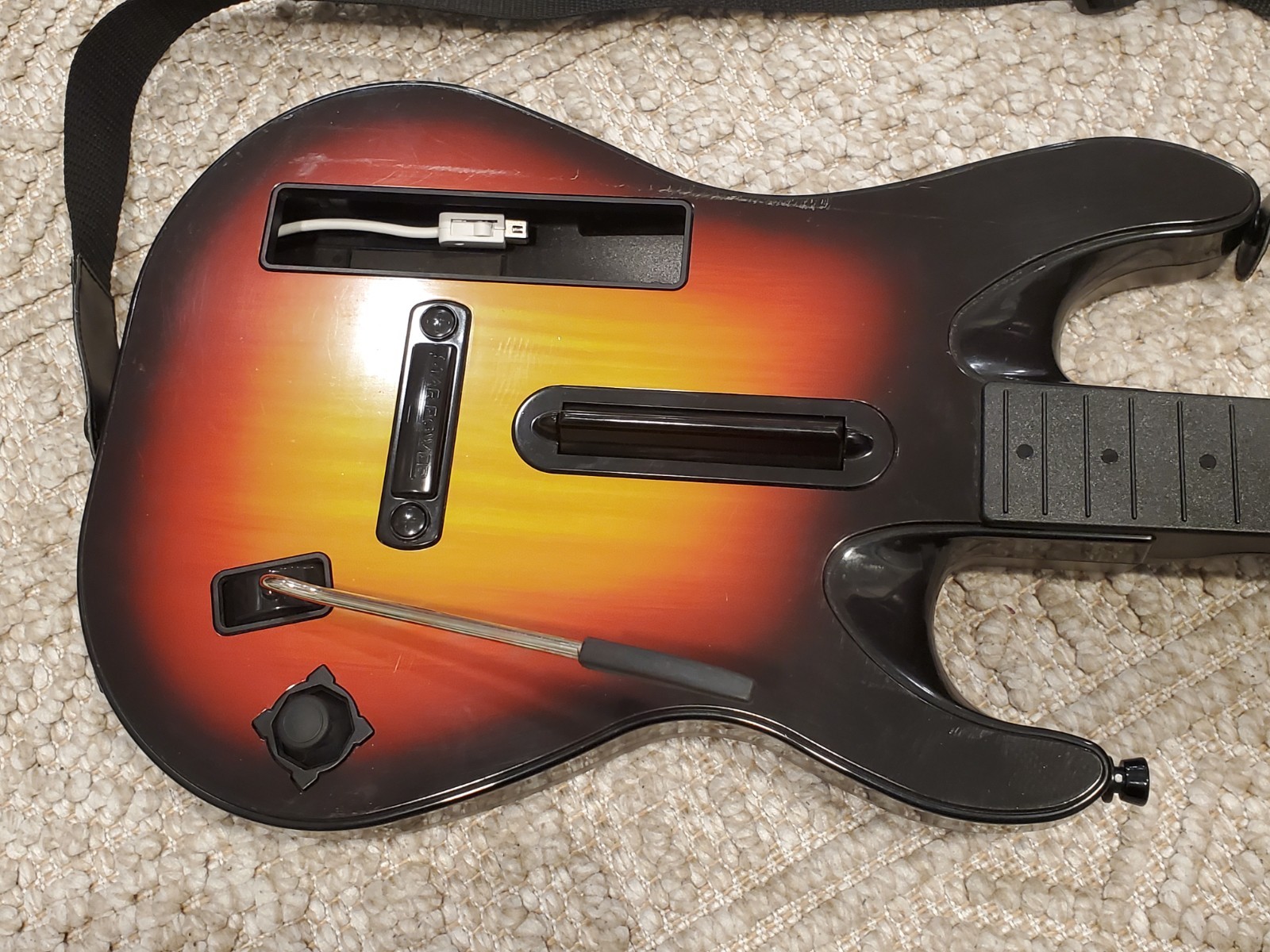 Nintendo Wii Guitar Hero Sunburst Guitar RedOctane 95455.805 *UNTESTED AS-IS
