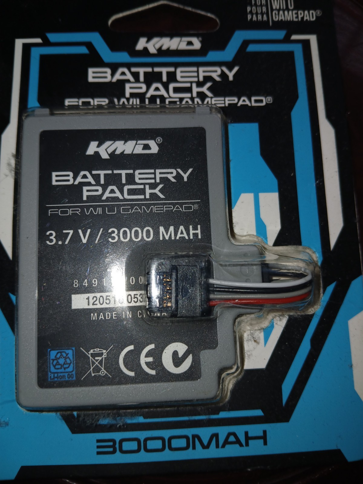 Nintendo Wii U Gamepad KMD 3000mAh 3.7V Rechargeable Extended Battery Pack NEW