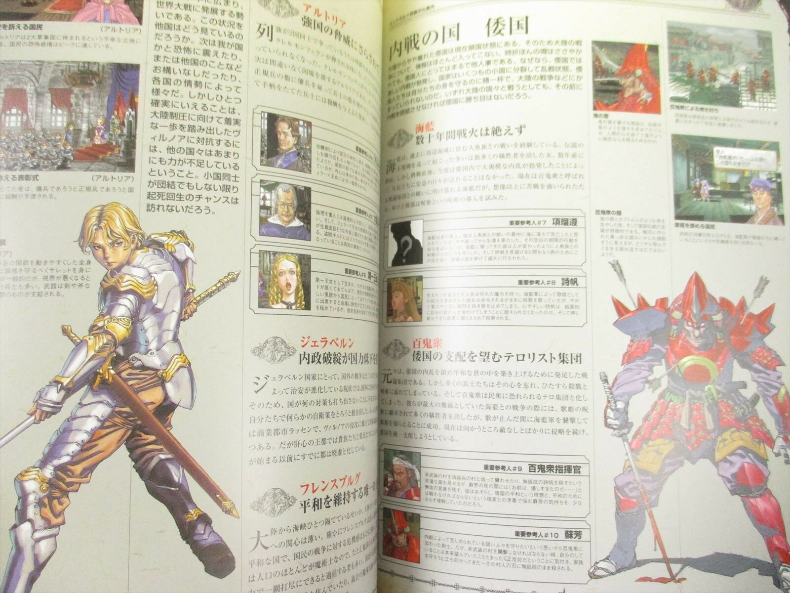VALKYRIE PROFILE MATERIAL COLLECTION w/Poster Art Complete Set Book SeeCondition