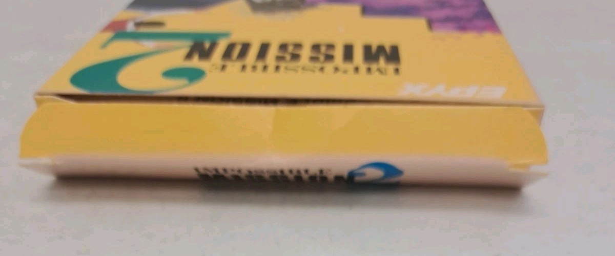 No Disk! Epyx Impossible Mission 2 Box-Manual-Command Card-1988 Commodore Amiga