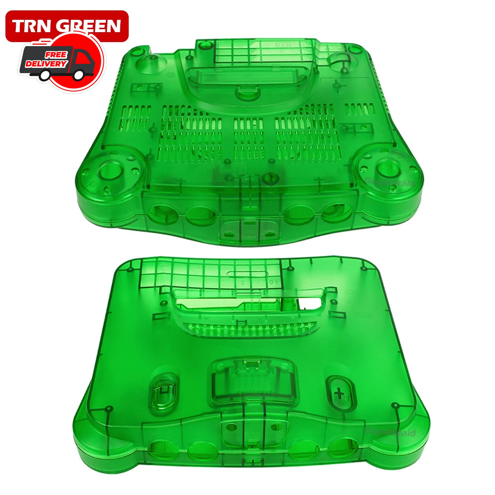 Bitfunx Replacement Shell Case for N64 Nintendo 64 Console Transparent Plastic