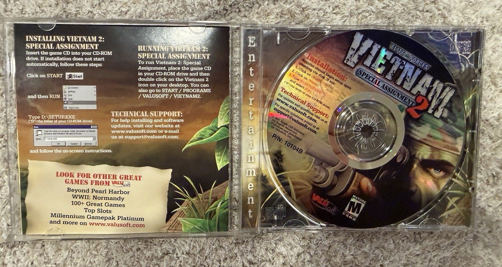 Elite Forces: Vietnam Special Assignment 2 (PC CD-ROM Game, 2001) Windows 95/98