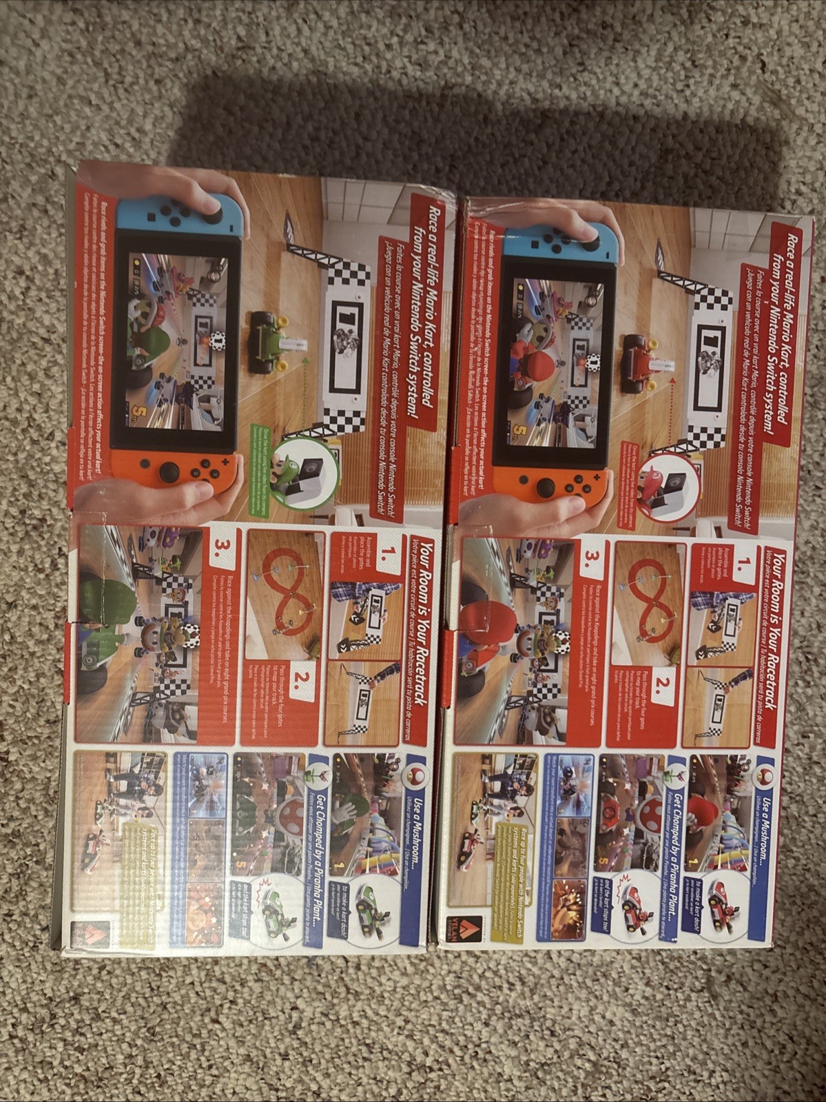 ✅ Mario Kart Live Home Circuit Bundle Nintendo Switch Game, CIB Both Sets