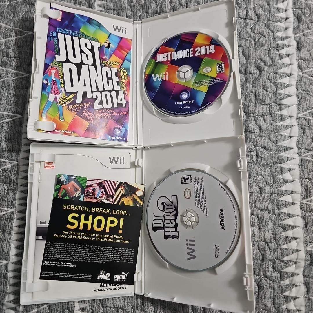 Lot Of 6 In Box Singing & Dance Themed Wii Games Popular Titles 4 Open 2 SEALED