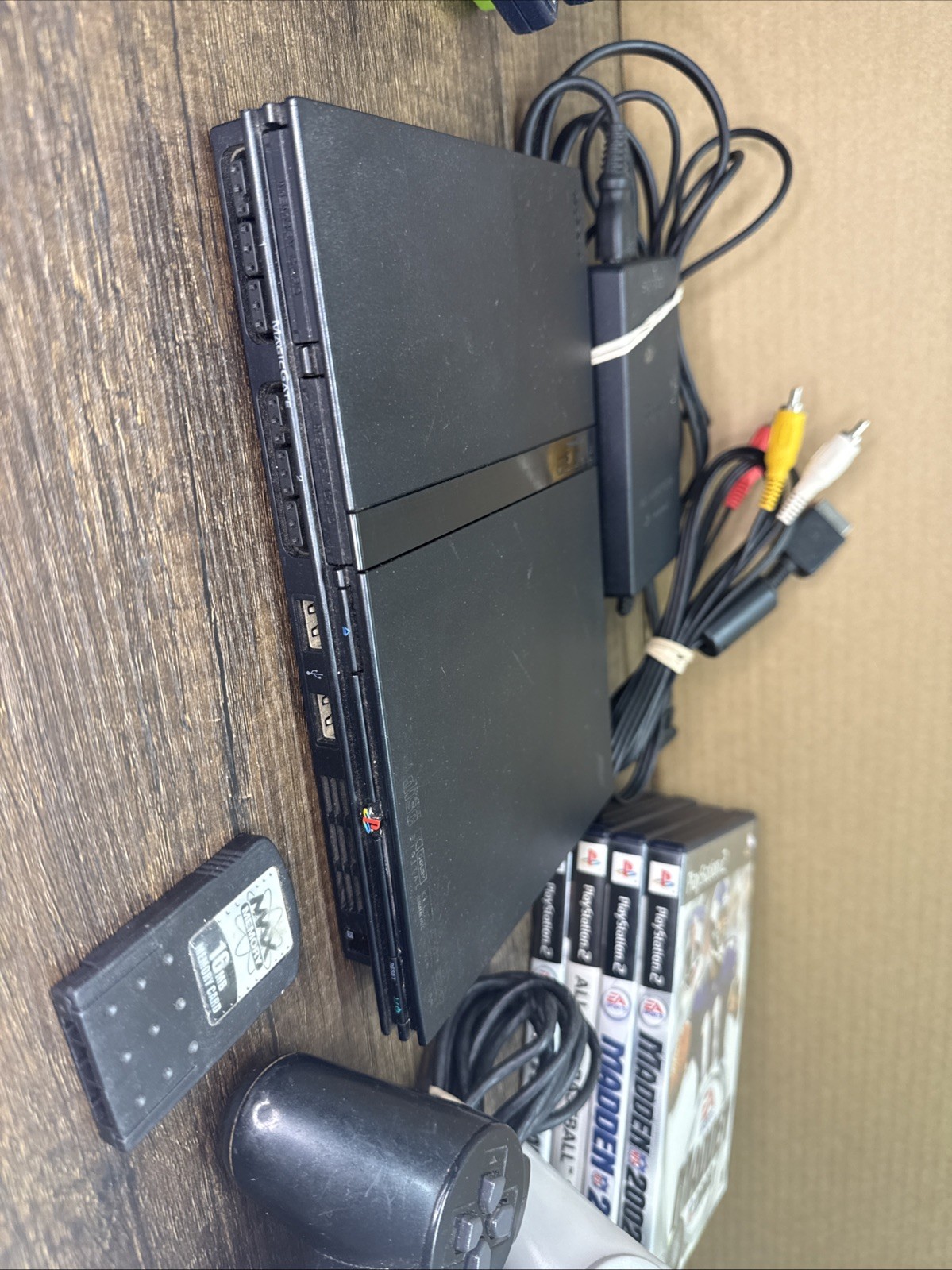 Sony PlayStation 2 PS2 Slim Console SCPH-70001 Black with Controller Tested