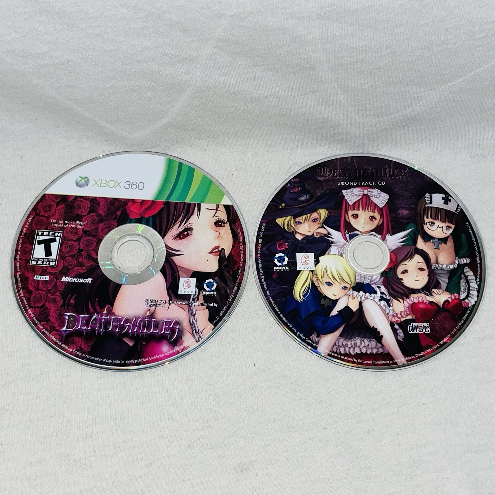 Deathsmiles (Xbox 360, 2010) – Disc Only & Bonus Soundtrack CD – Tested