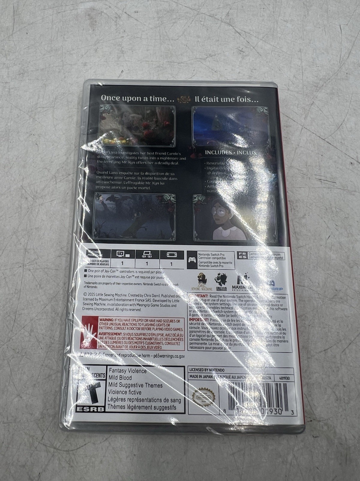 Bye Sweet Carole Nintendo Switch FACTORY SEALED