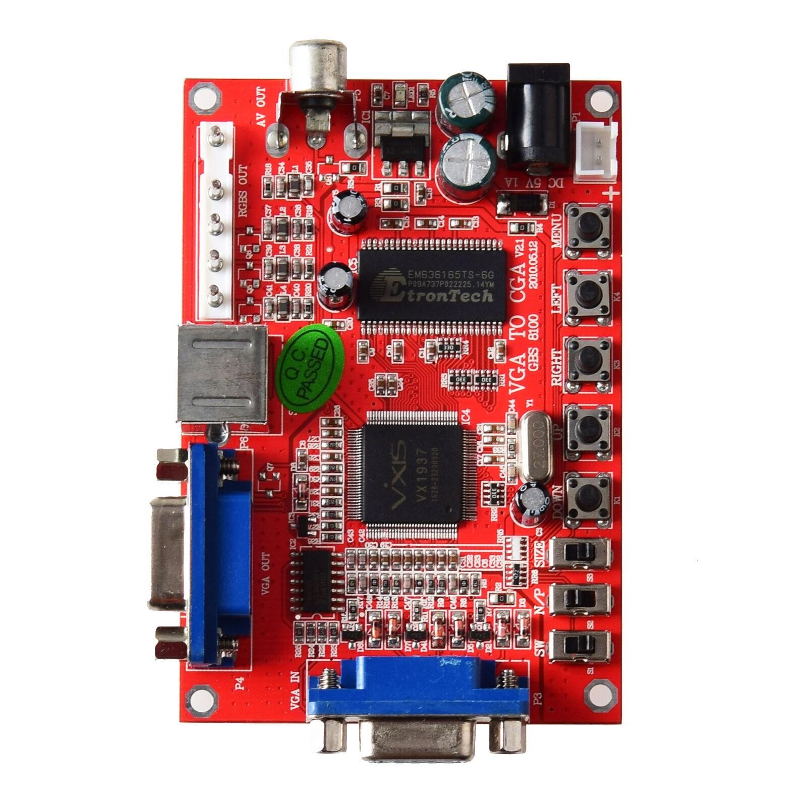 DC 5V/2A Arcade Game VGA to CGA RGBS/CVBS/S-VIDEO Video Converter Board GBS-8100