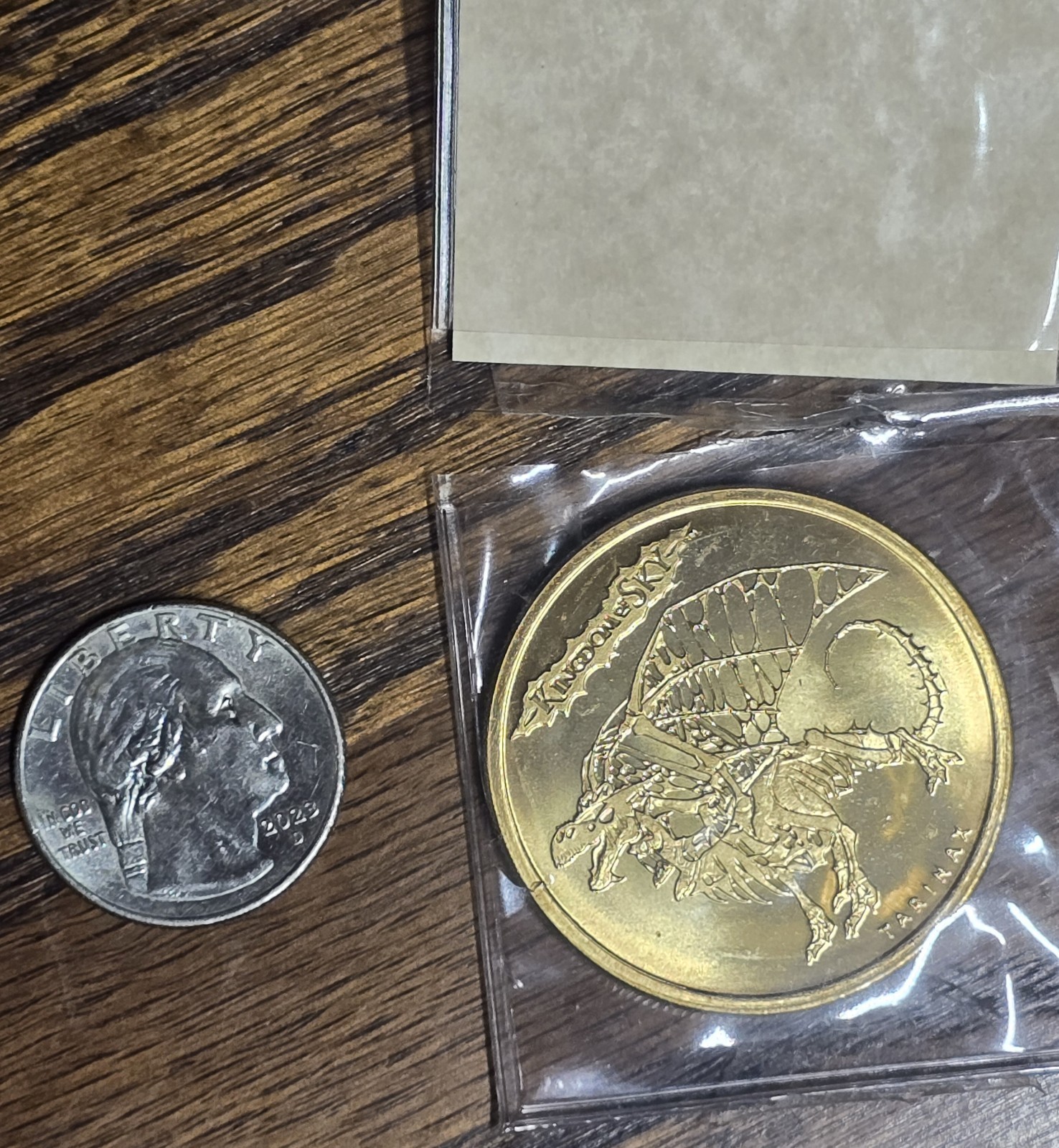 Everquest II Kingdom Of Sky Tarinax Harla Dar Dragons Collectors Series Coin #3